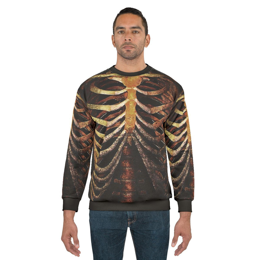 Rib Cage Tee Sweatshirt - Trendy Skeleton Shirt for Photography Fans