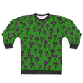 Riddler-inspired DC Comics sweatshirt with a riddle design
