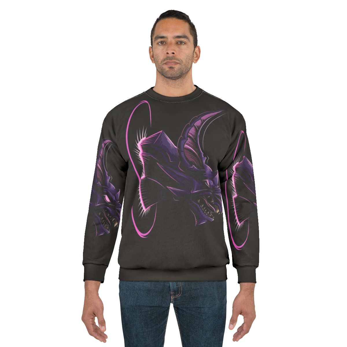 Dauntless Riftstalker Sweatshirt featuring the Riftstalker creature from the Dauntless game