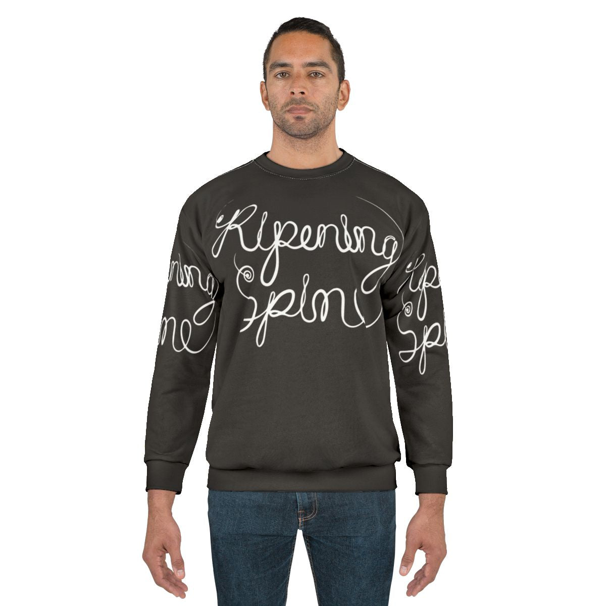 Ripening Spine Sweatshirt with Vertebrae Design