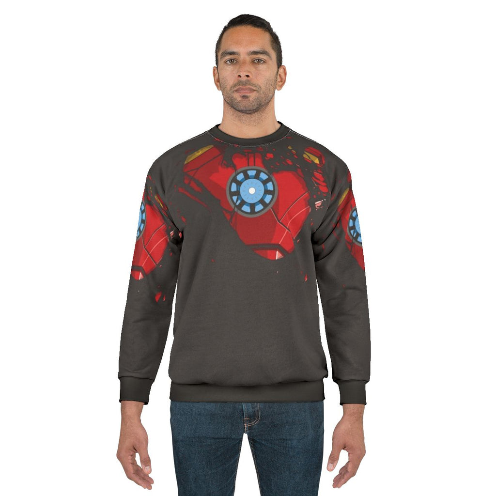 Ripped Reactor Sweatshirt - Marvel Iron Man Superhero Pop Culture