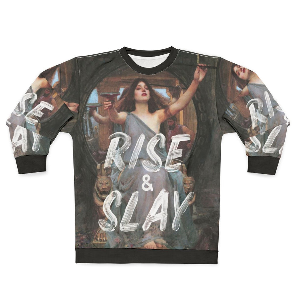 Rise and Slay Motivational Sweatshirt for Women