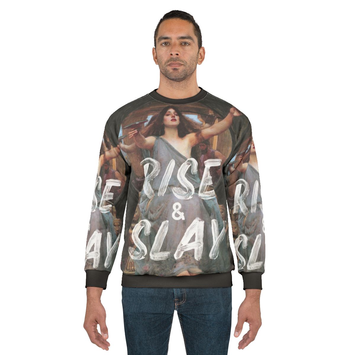 Rise and Slay Motivational Sweatshirt for Women