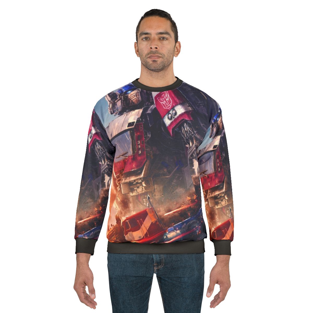 Transformers: Rise of the Beasts Sweatshirt featuring Optimus Prime and Bumblebee