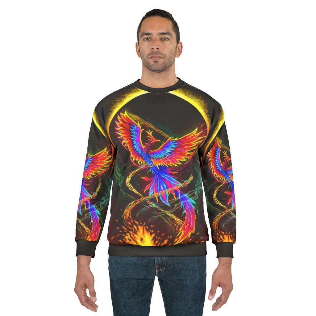 Rising Above Adversity Phoenix Volcano Graphic Sweatshirt