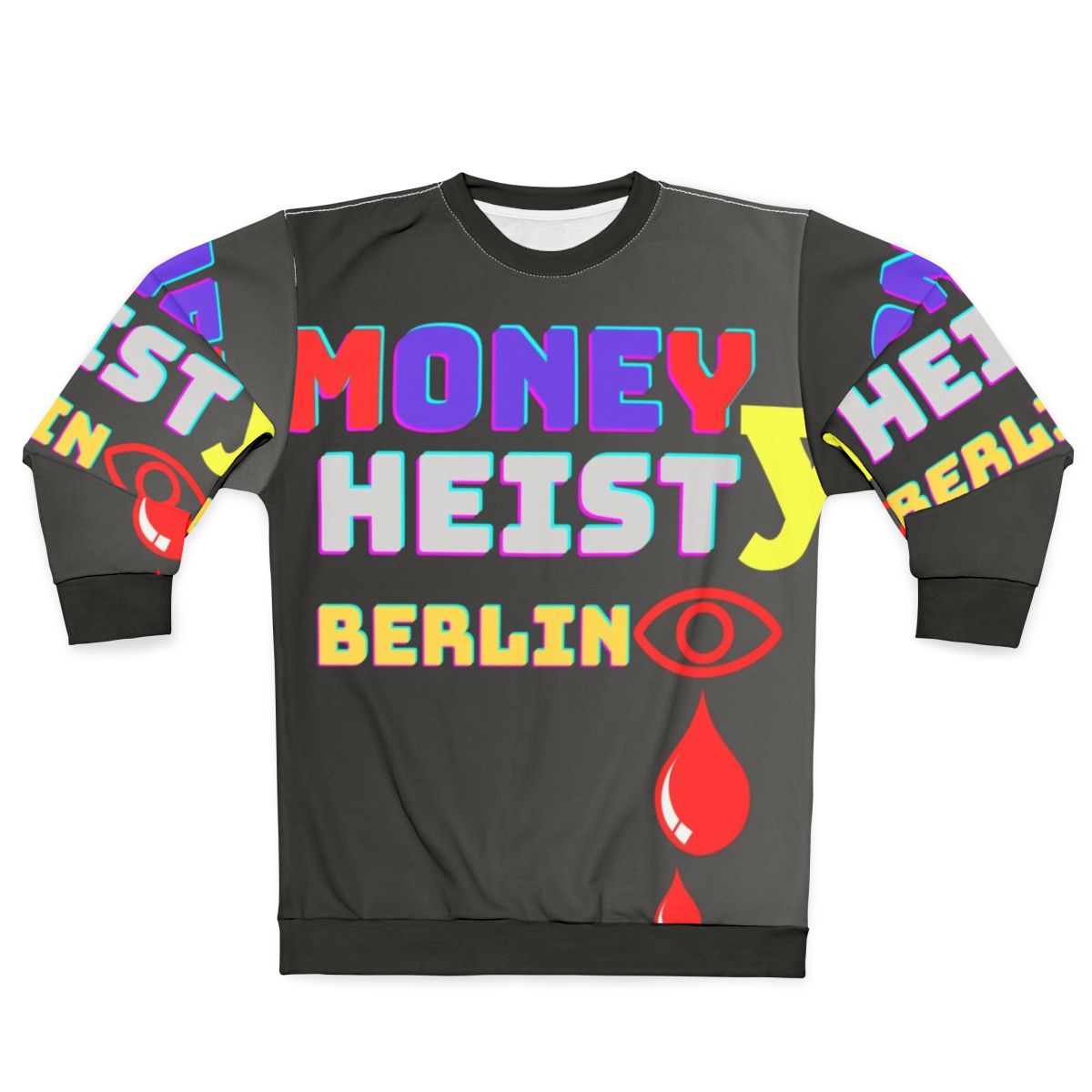 Money Sweatshirt with Risk Of Money Design