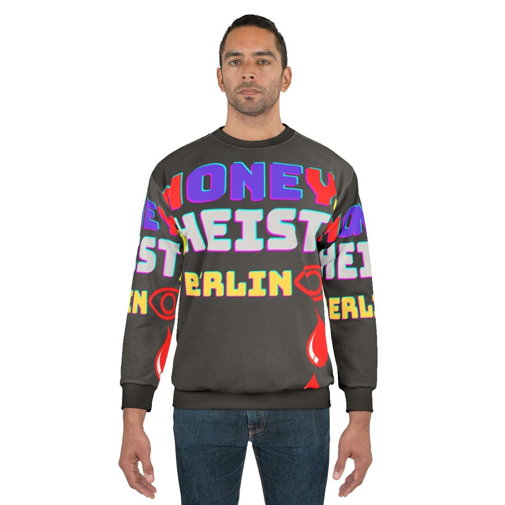 Money Sweatshirt with Risk Of Money Design