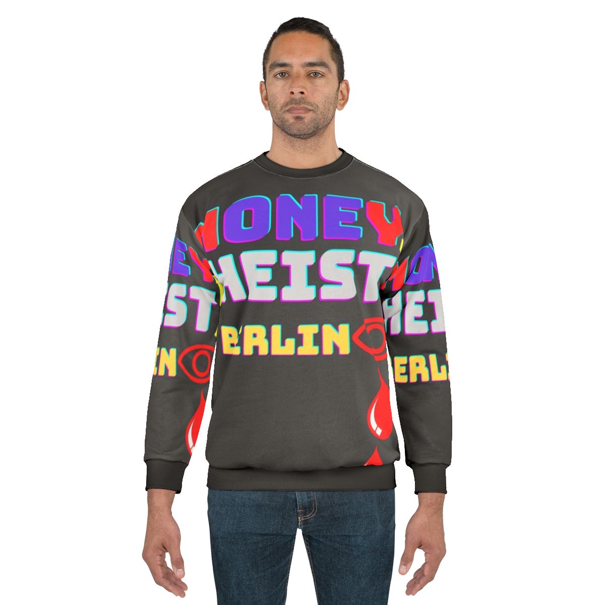 Money Sweatshirt with Risk Of Money Design