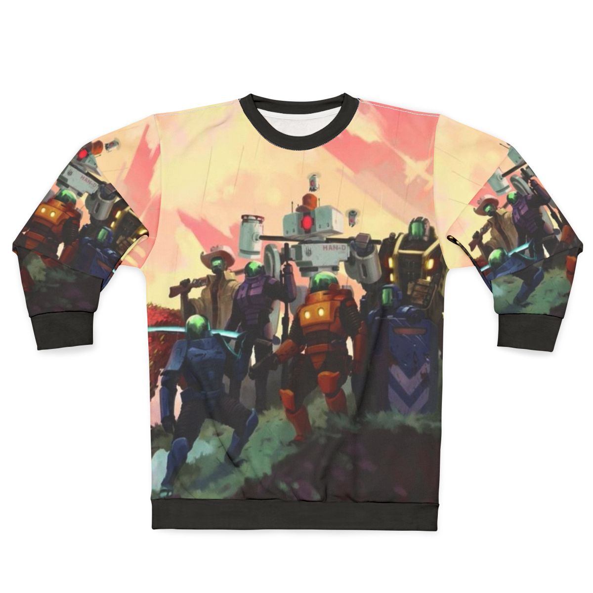 Risk of Rain 2 Sweatshirt featuring the game's logo and characters