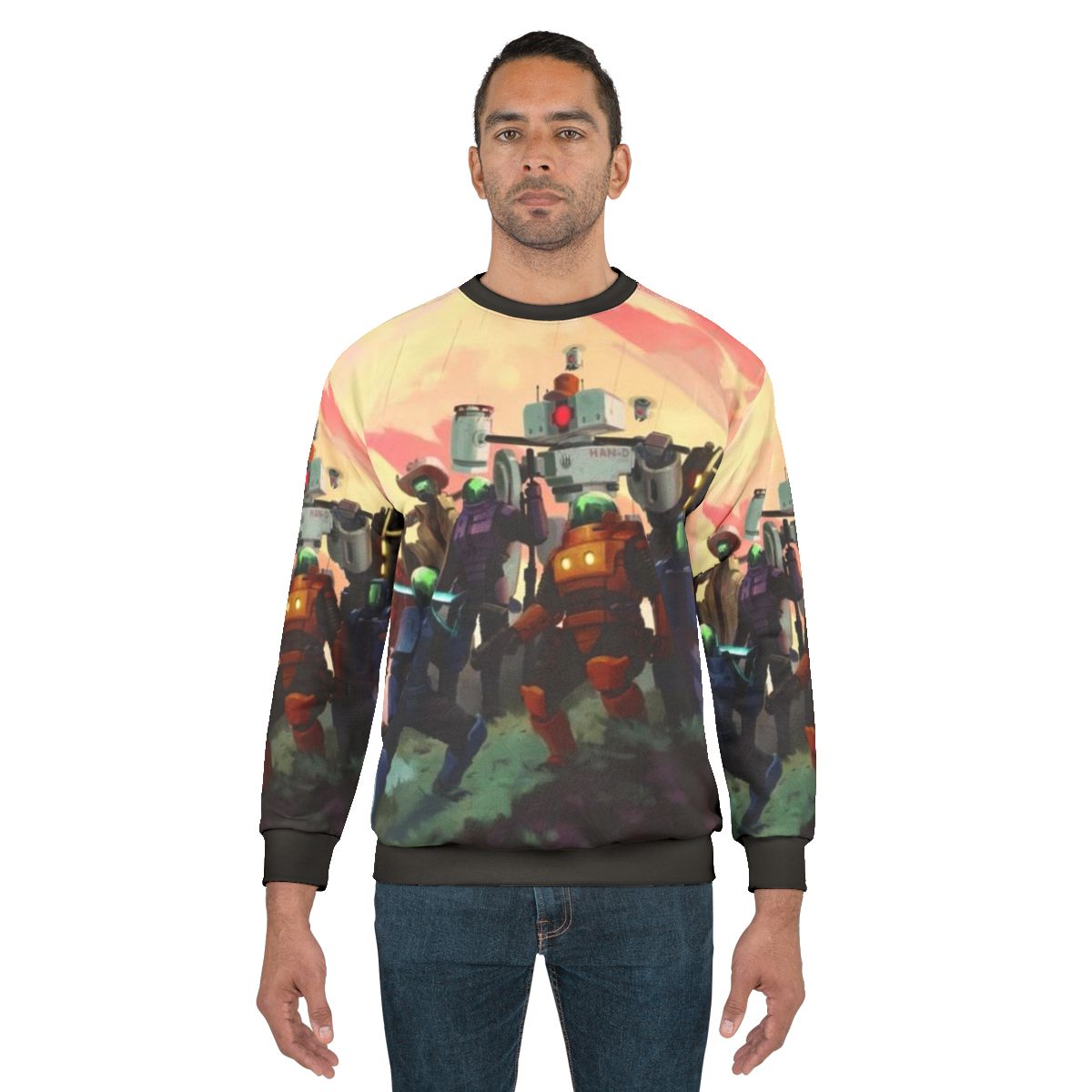 Risk of Rain 2 Sweatshirt featuring the game's logo and characters