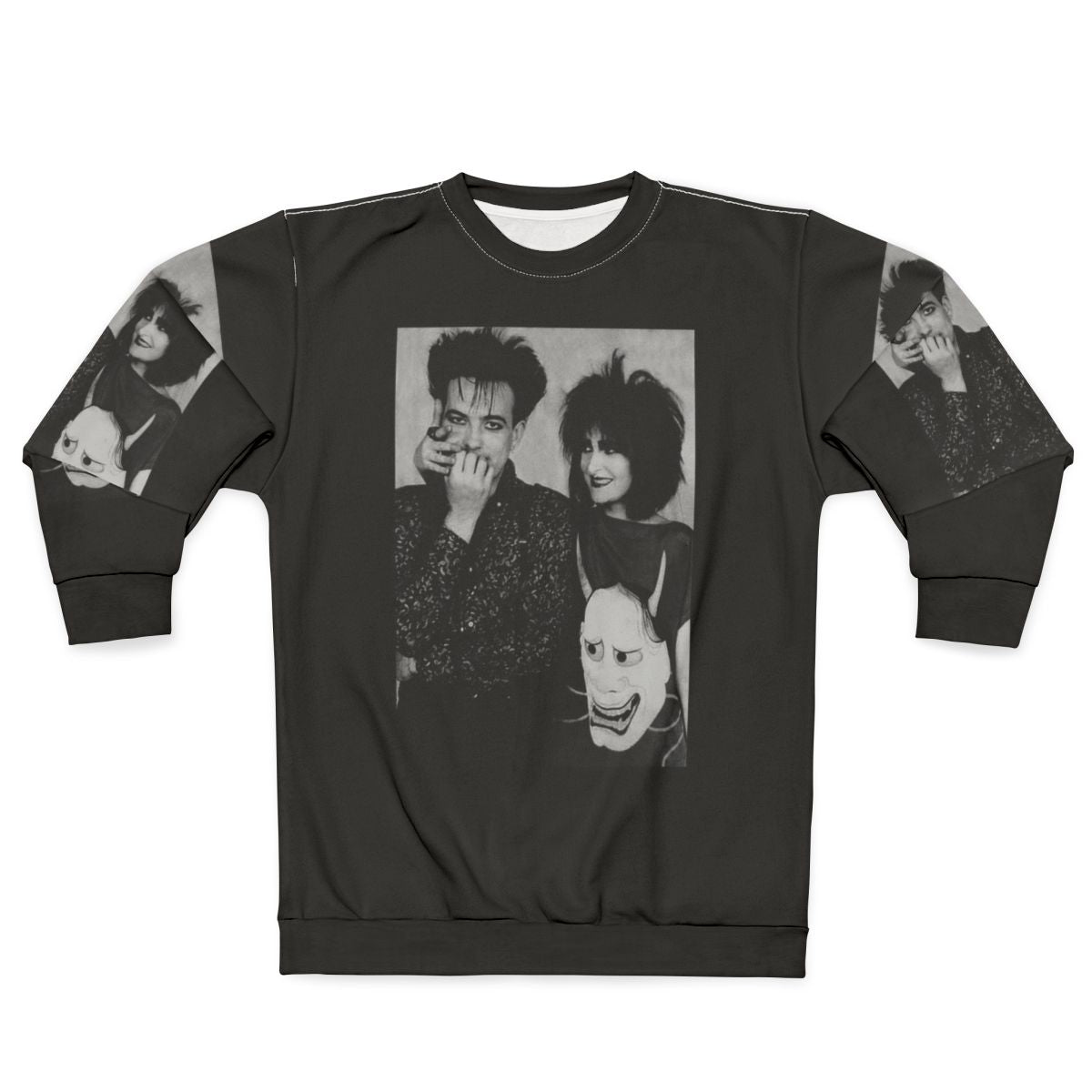 Robert Smith and Siouxsie Sioux 1980s Music Sweatshirt