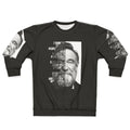 Retro Robin Williams Graphic Sweatshirt featuring inspirational quote