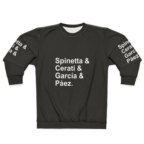 Argentine Rock Legends Sweatshirt featuring Cerati, Garcia, Spinetta, and Paez