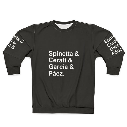 Argentine Rock Legends Sweatshirt featuring Cerati, Garcia, Spinetta, and Paez