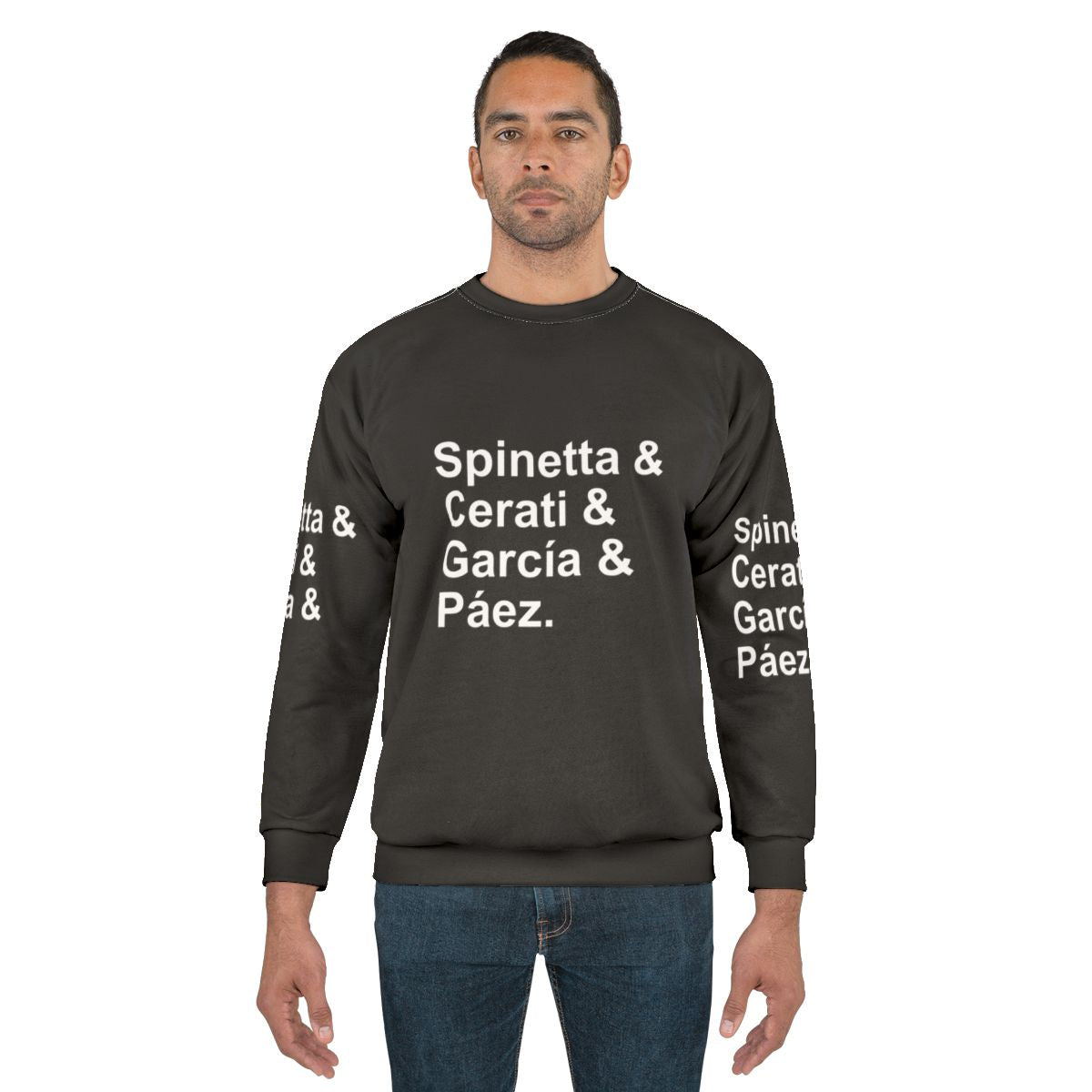 Argentine Rock Legends Sweatshirt featuring Cerati, Garcia, Spinetta, and Paez