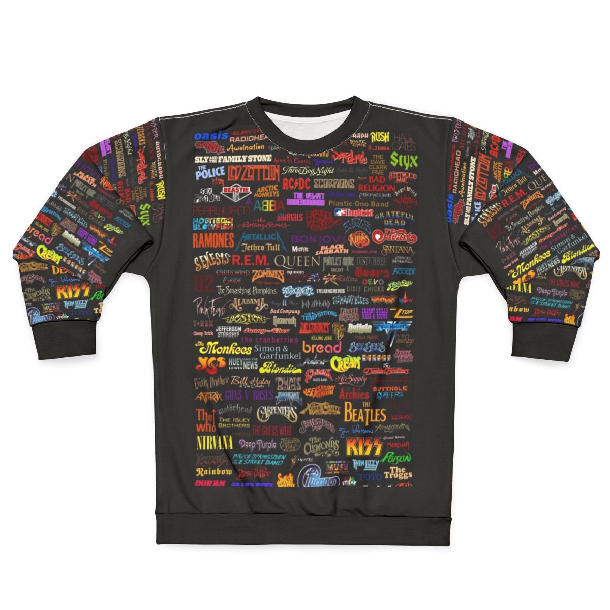 Rock Bands Classic T-Shirt Sweatshirt - Vintage Music Apparel