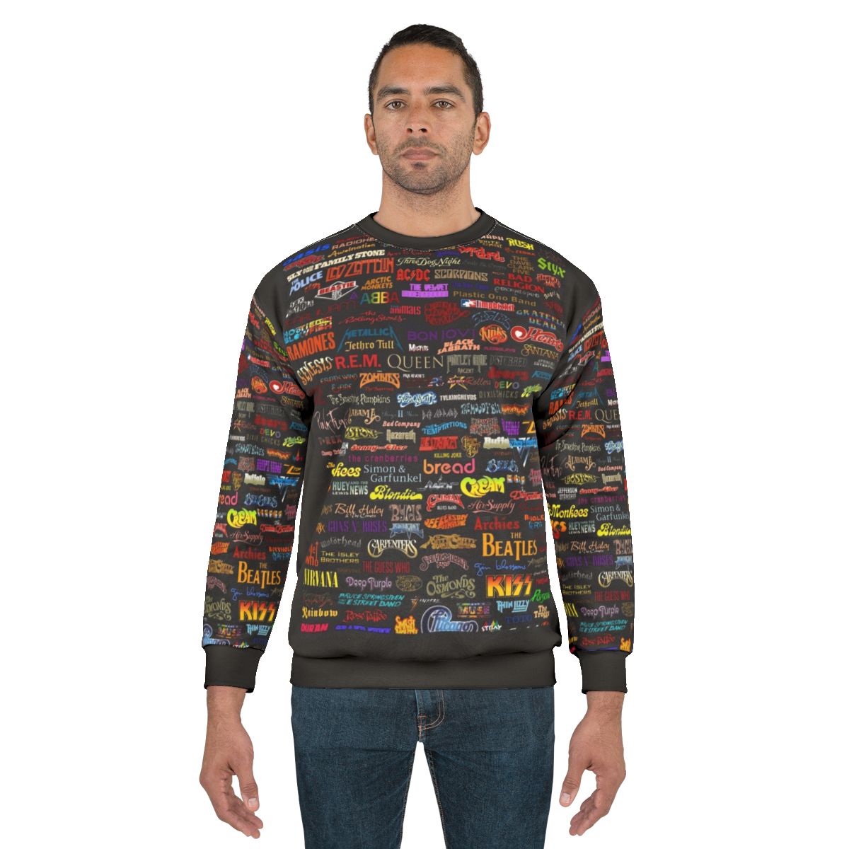 Rock Bands Classic T-Shirt Sweatshirt - Vintage Music Apparel