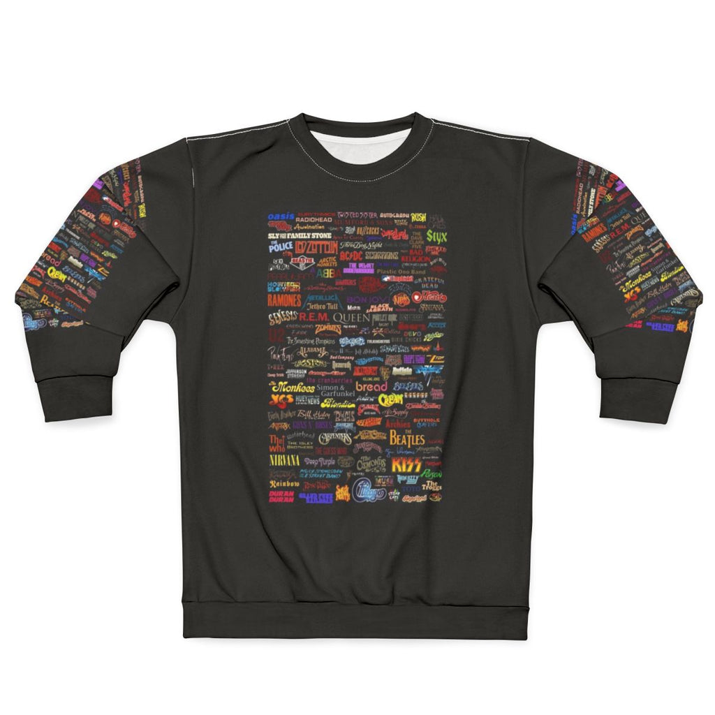 Classic Rock Band Poster Sweatshirt