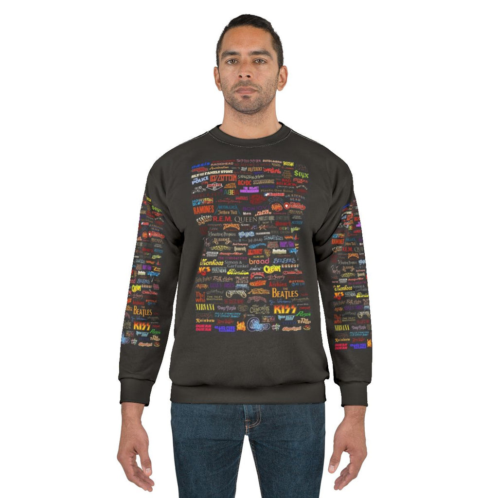 Classic Rock Band Poster Sweatshirt
