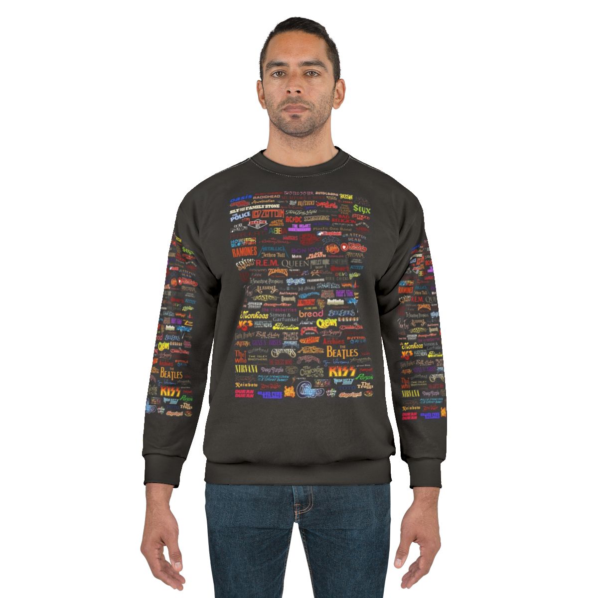 Classic Rock Band Poster Sweatshirt