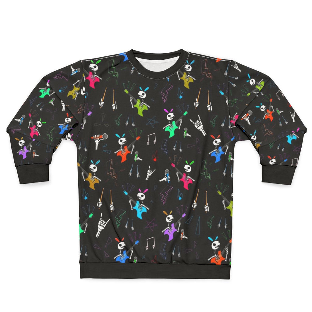 Rock Bunny Pattern Sweatshirt
