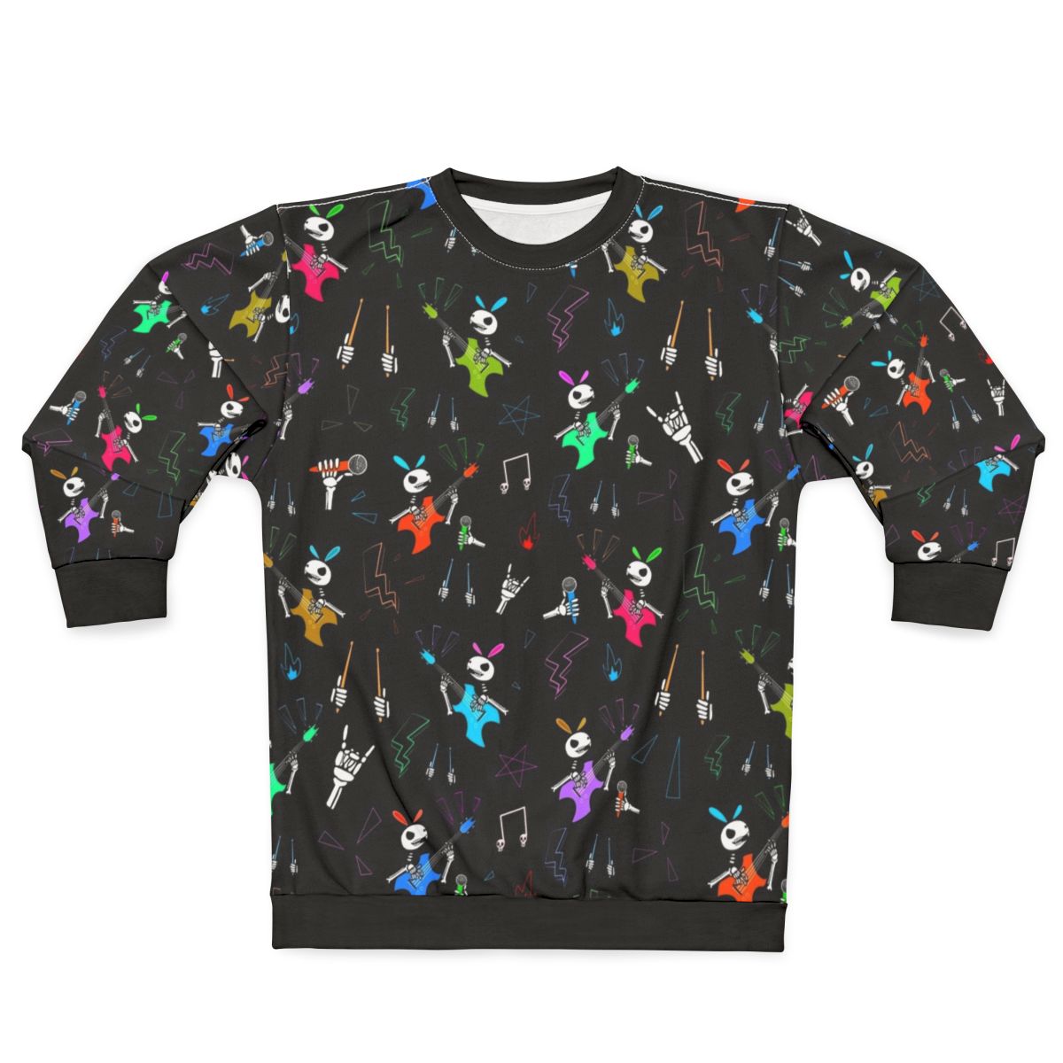 Rock Bunny Pattern Sweatshirt
