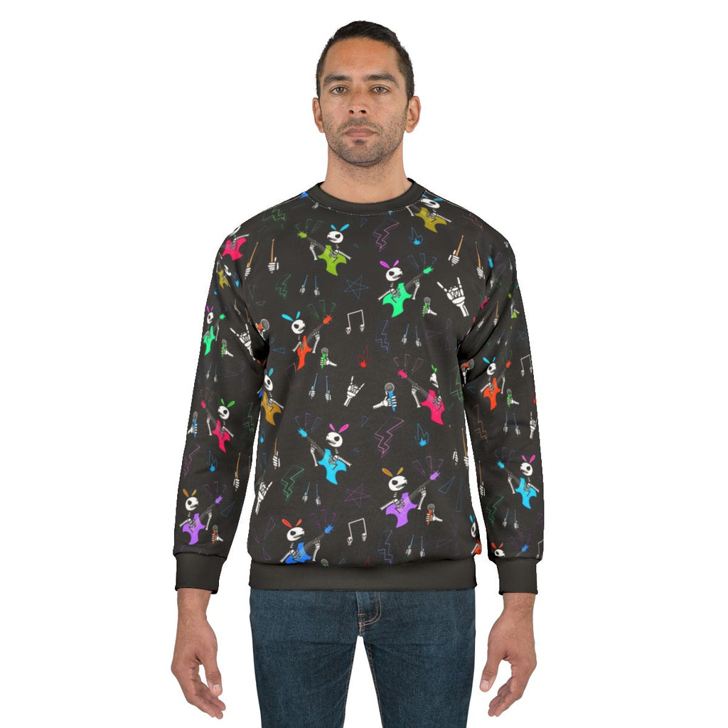 Rock Bunny Pattern Sweatshirt
