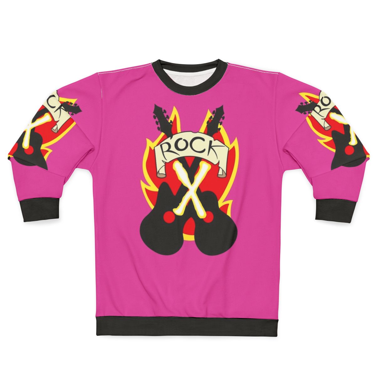 Gambit Inspired Rock and Roll Cropped Sweatshirt