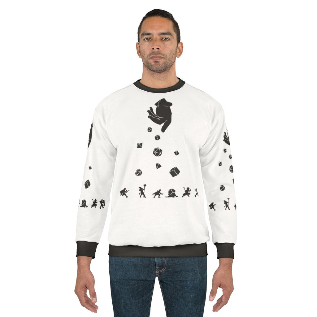 Rocks Fall Everyone Dice Dungeons & Dragons Sweatshirt