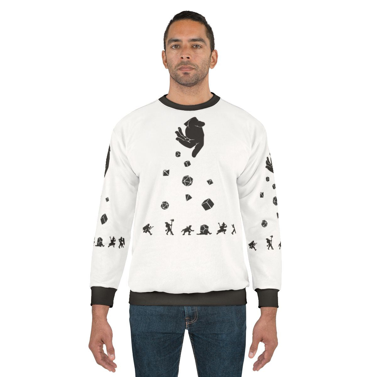 Rocks Fall Everyone Dice Dungeons & Dragons Sweatshirt