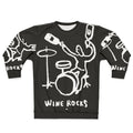 Rocks Wine Sweatshirt - Music Lover's Essential