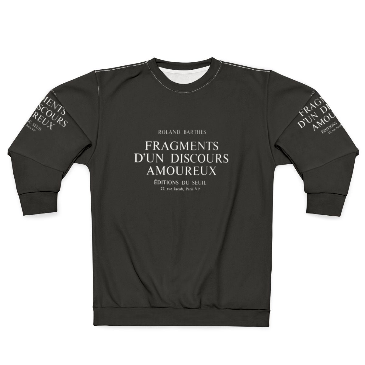 Roland Barthes 'A Lover's Discourse' Inspired Sweatshirt