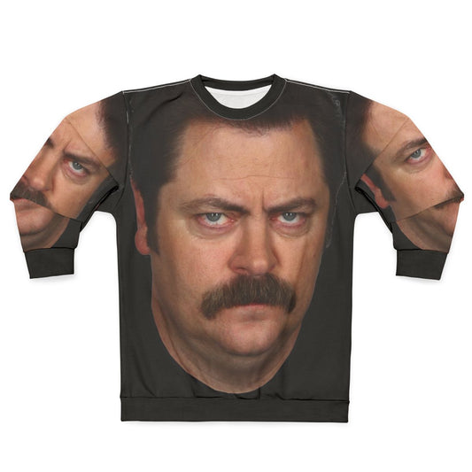 Ron Swanson from Parks and Recreation TV Show Sweatshirt