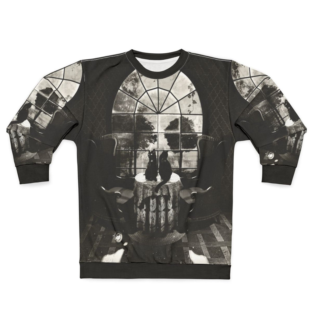 Room Skull Sweatshirt featuring a dark, gothic skull design