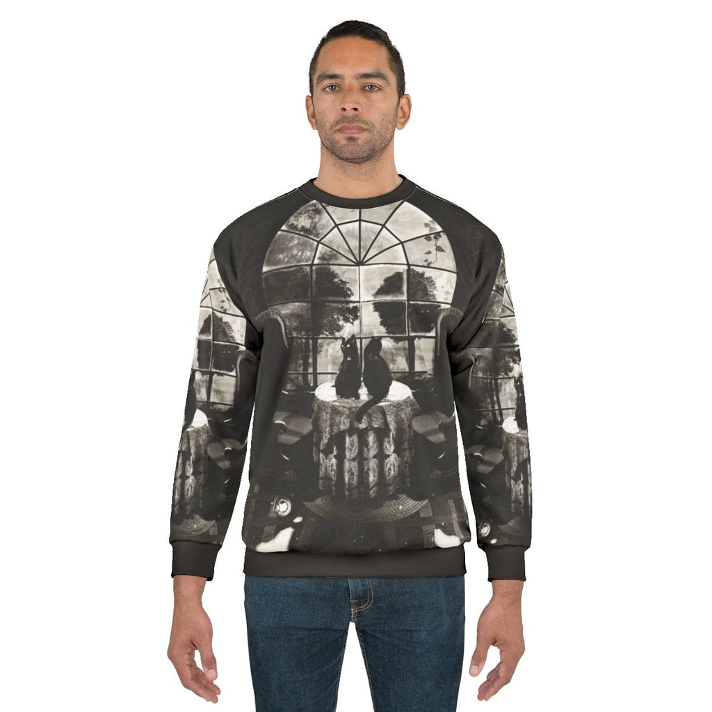 Room Skull Sweatshirt featuring a dark, gothic skull design