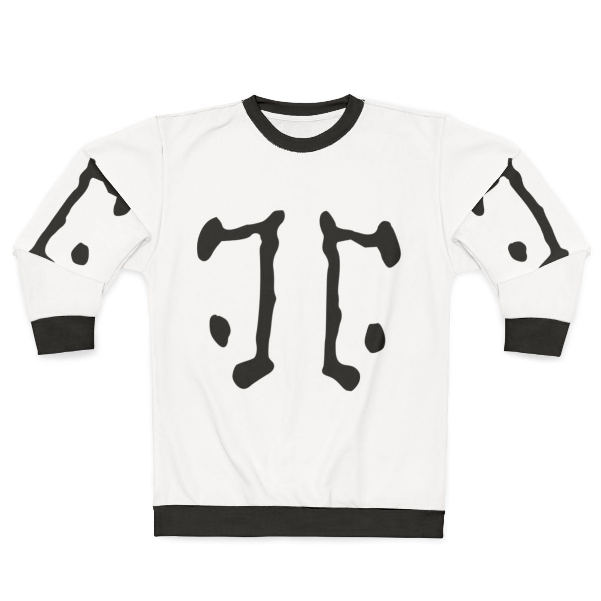 Rorschach logo sweatshirt featuring inkblot design from Watchmen superhero graphic novel