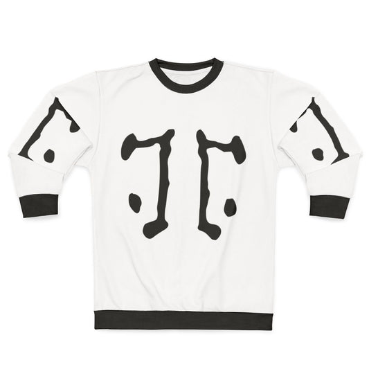 Rorschach logo sweatshirt featuring inkblot design from Watchmen superhero graphic novel