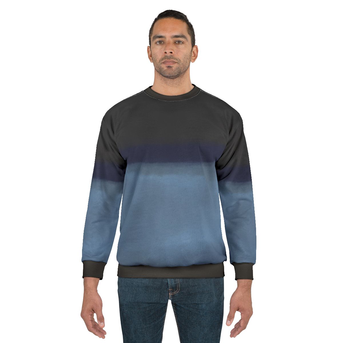 Rothko inspired abstract color block sweatshirt