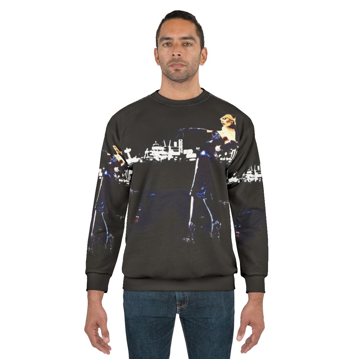 Roxy Poster Sweatshirt with Retro 70s Glam Rock Design