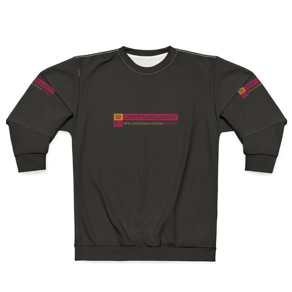 Red sweatshirt featuring the Concertgebouw Orchestra logo