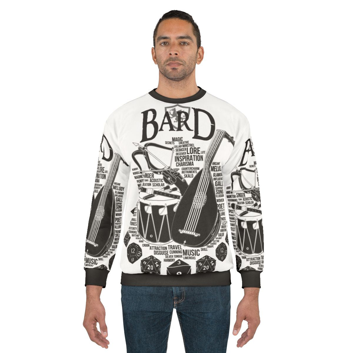 Bard Sweatshirt featuring RPG Class Series design