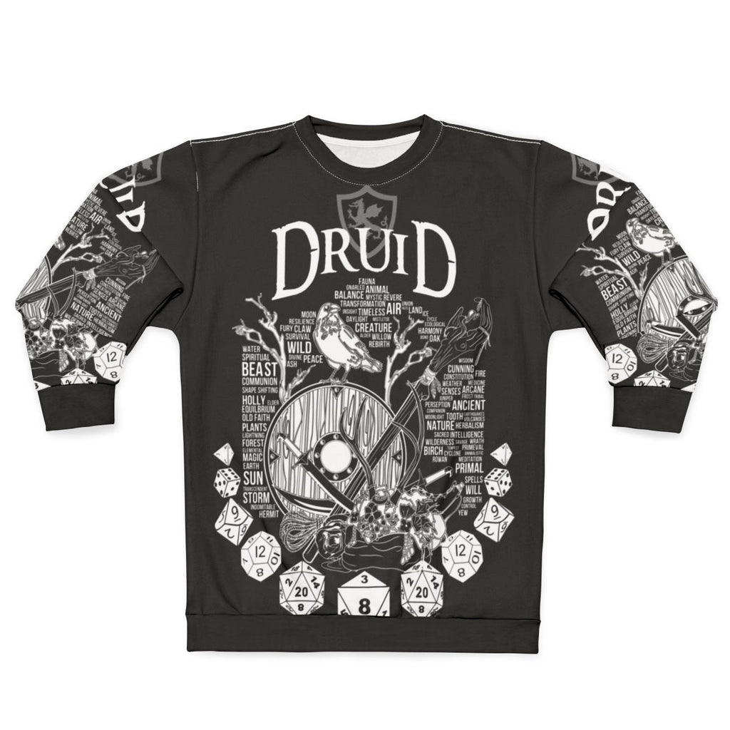 Druid RPG Class Series White Sweatshirt