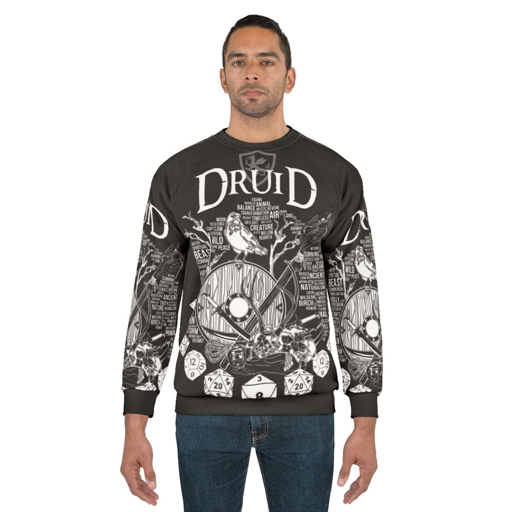 Druid RPG Class Series White Sweatshirt