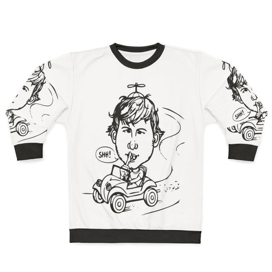 Rude man who shushes please call graphic on a sweatshirt