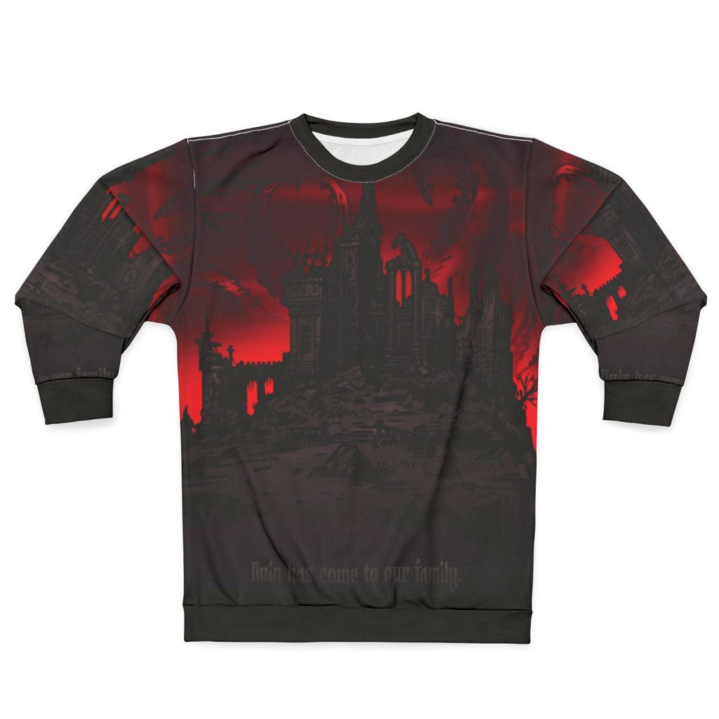 Dark Dungeon Ruin Sweatshirt with Lovecraftian Design