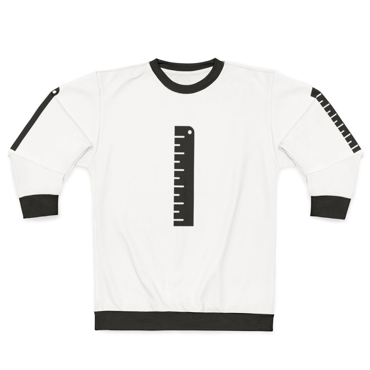 Ruler Sweatshirt with Measurement Markings