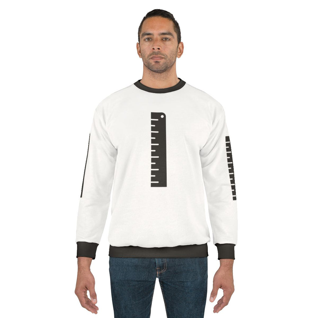 Ruler Sweatshirt with Measurement Markings