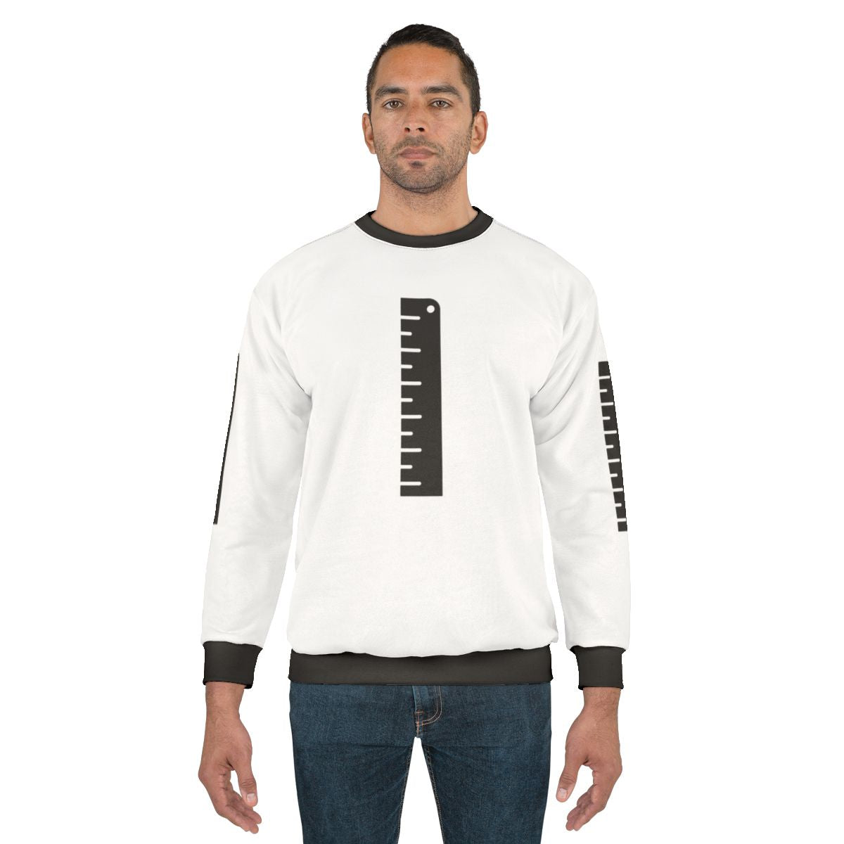 Ruler Sweatshirt with Measurement Markings
