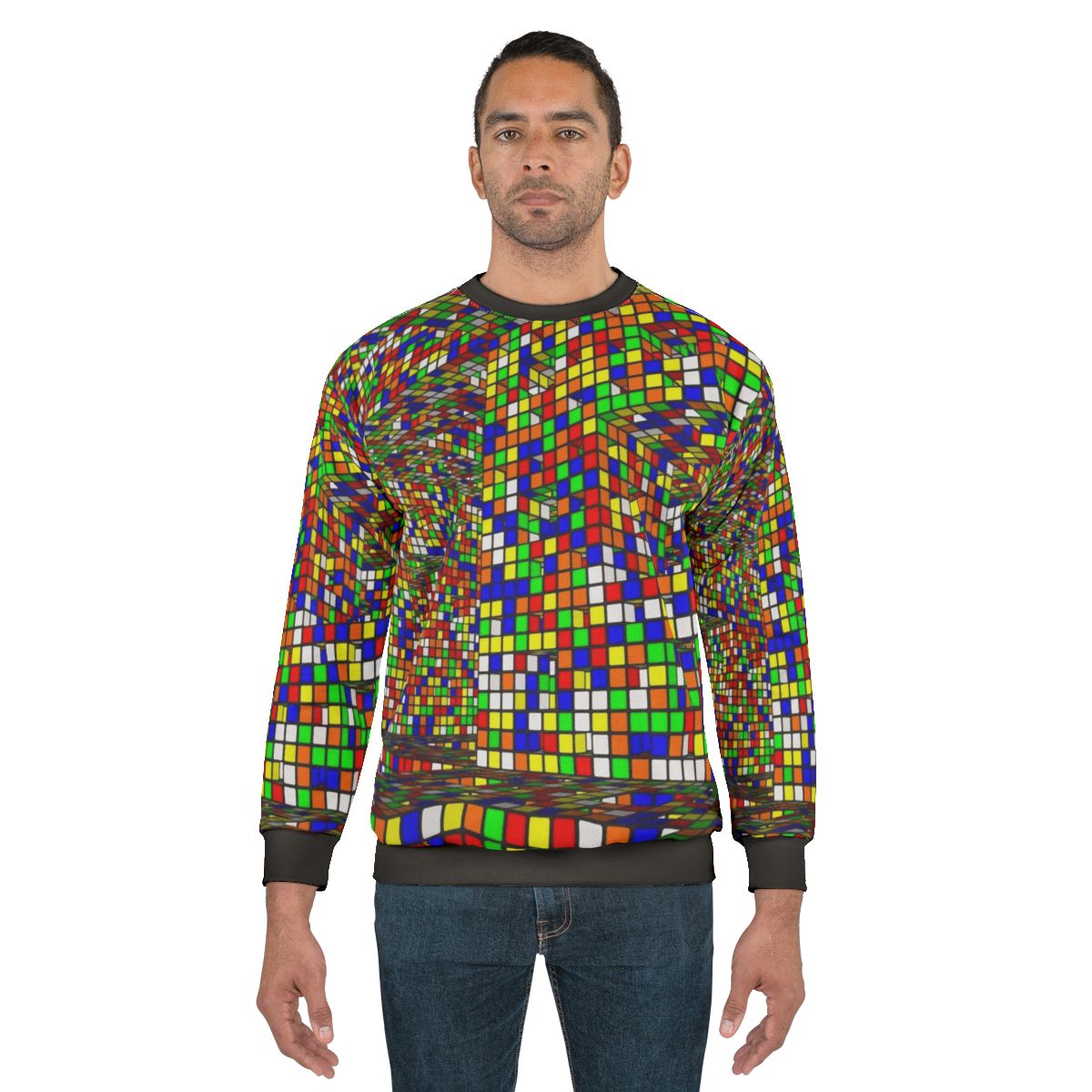 Colorful Rubik's Cube Sweatshirt