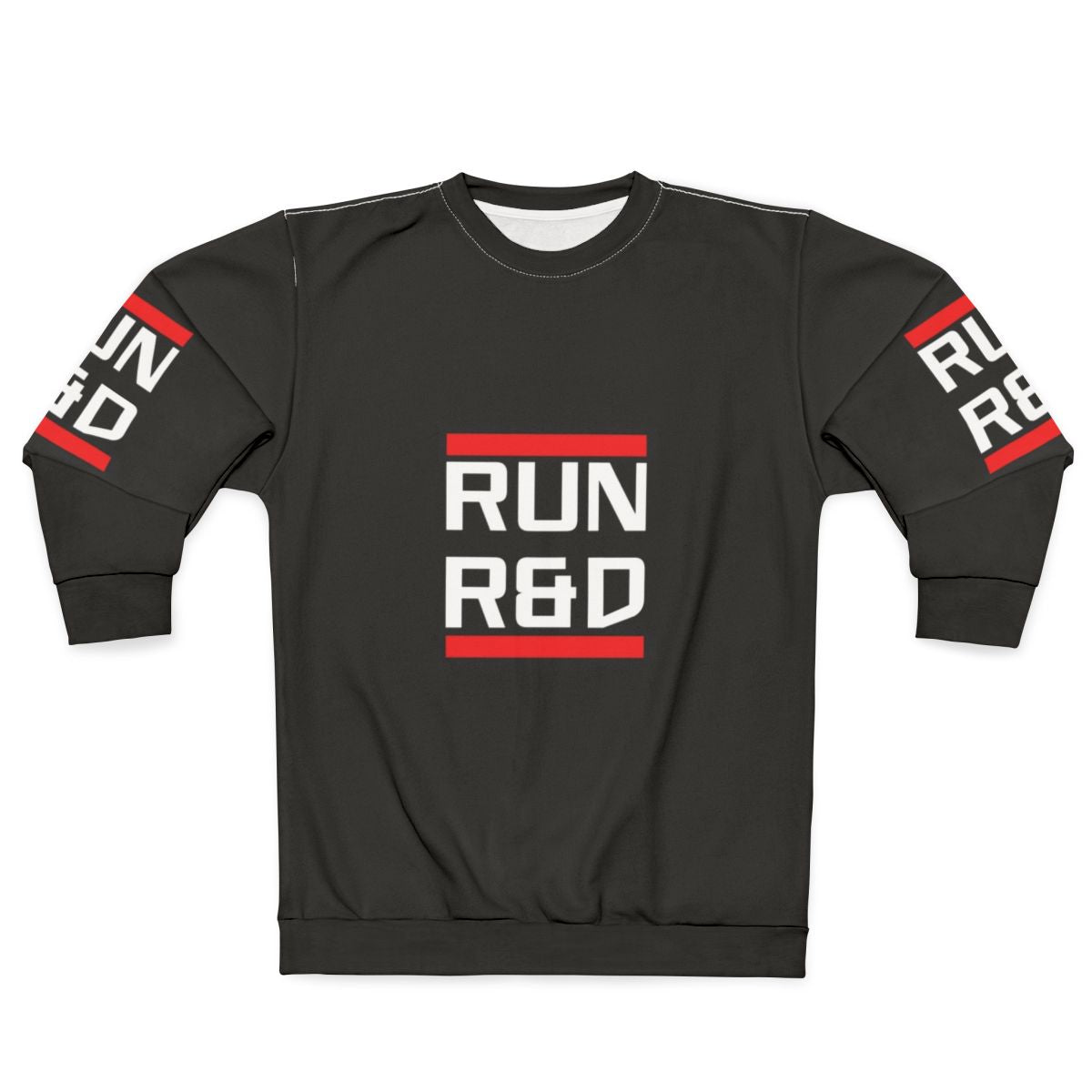Cyberpunk Run R D Sweatshirt with Netrunner Gaming Theme